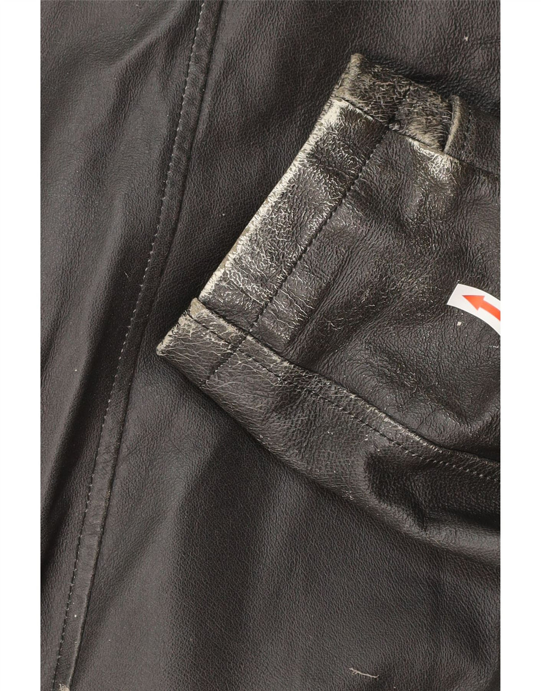 Vintage Ανδρικό Στρατιωτικό Δερμάτινο Μπουφάν IT 54 2XL Μαύρο Δερμάτινο