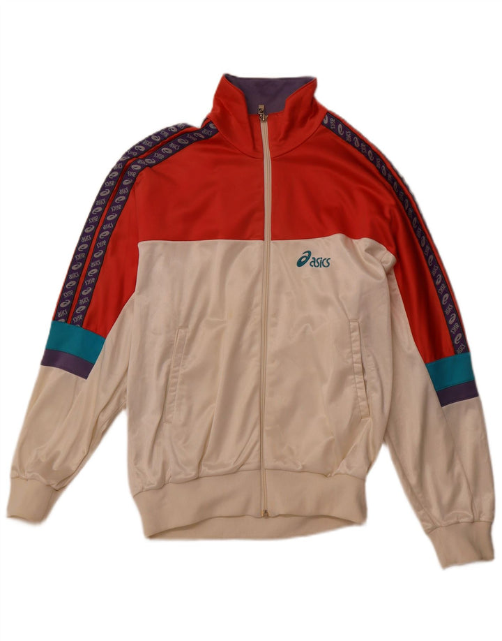 Ανδρική φόρμα γραφικών ASICS Top Jacket IT 48 Medium Off White Colourblock