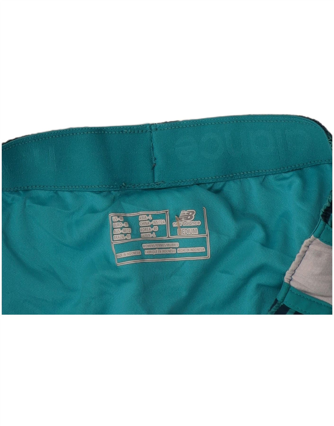 NEW BALANCE Γυναικείο αθλητικό σορτς UK 14 Medium Navy Blue ριγέ