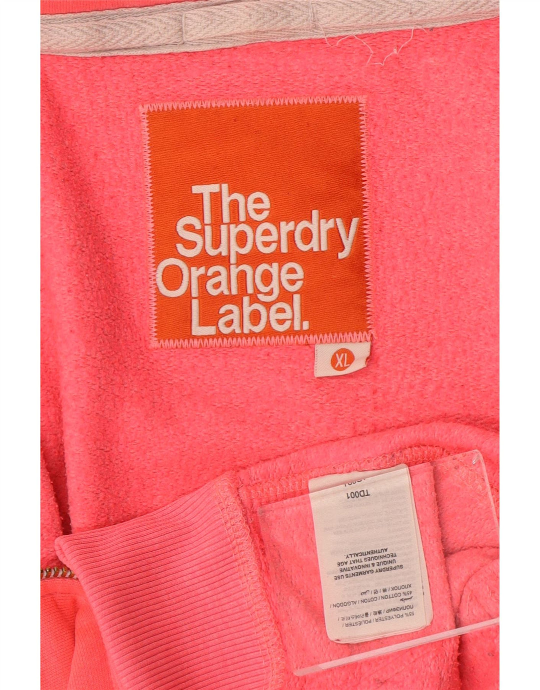 SUPERDRY Γυναικείο πουλόβερ με φερμουάρ UK 18 XL Ροζ Πολυεστέρας