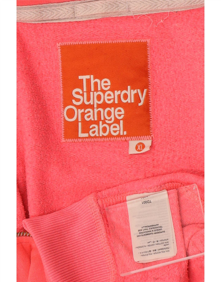 SUPERDRY Γυναικείο πουλόβερ με φερμουάρ UK 18 XL Ροζ Πολυεστέρας