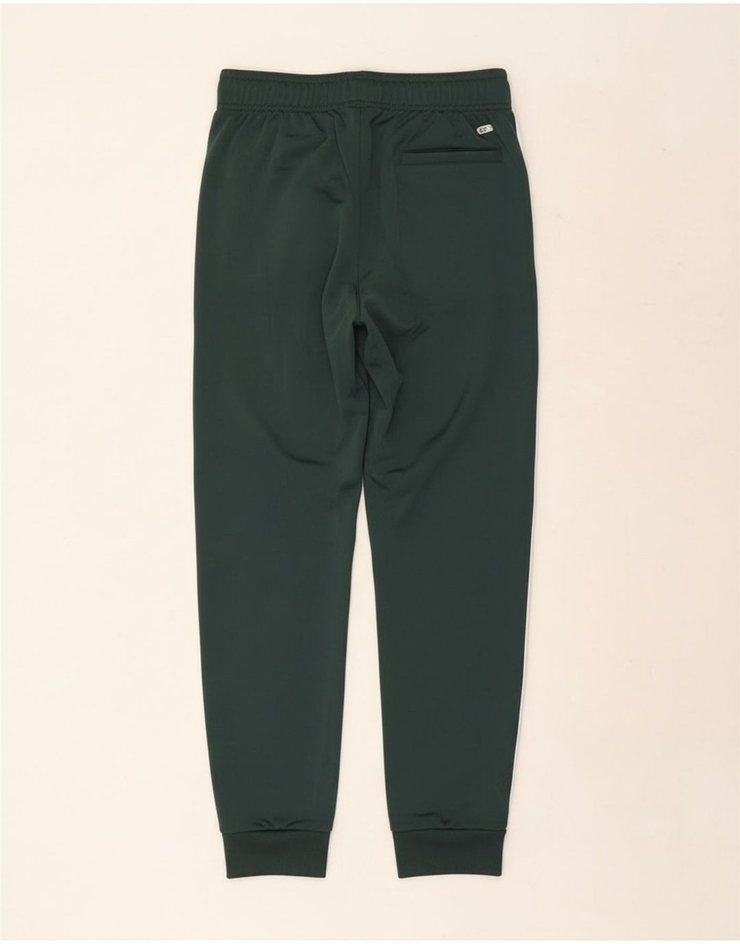 Adidas Boys Tracksuit Trousers Joggers 12-13 Years Green Polyester