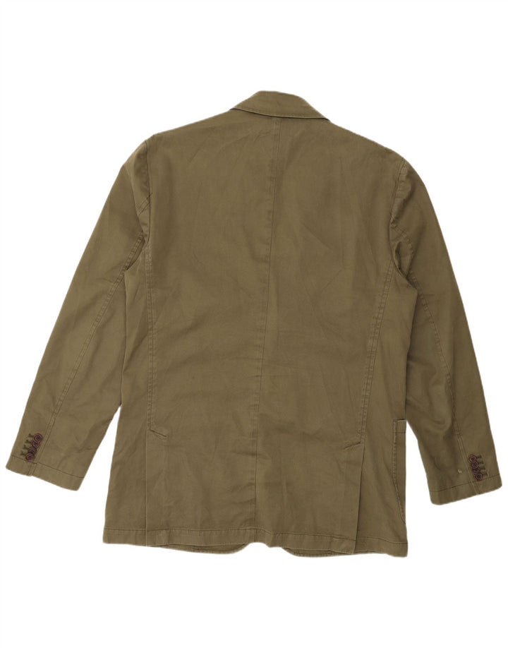 Orvis Ανδρικό σακάκι Blazer 2 κουμπιών UK 40 Μεγάλο Χακί Βαμβακερό