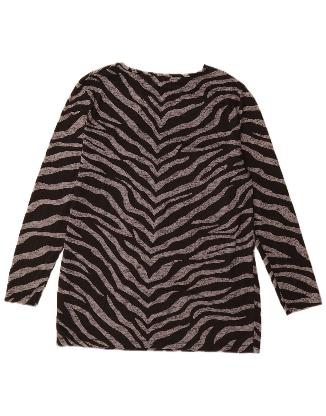 Marks & Spencer Γυναικείο τοπ μακρυμάνικο UK 12 Medium Black Animal print