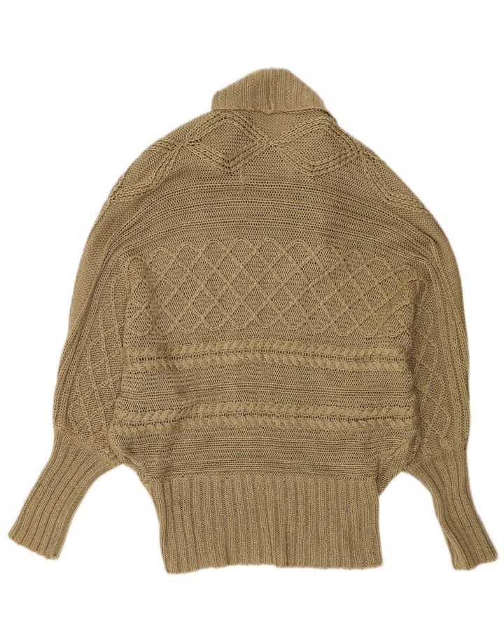 Zara Γυναικείο πουλόβερ Poncho Cardigan Batwing UK 14 Medium Khaki