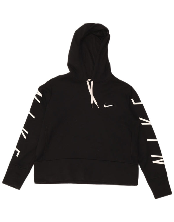 Γυναικείο γραφικό κουκούλα NIKE Crop UK 14 Medium μαύρο πολυεστέρας
