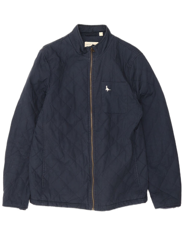 Jack Wills Ανδρικό καπιτονέ μπουφάν UK 38 Medium Navy Blue Cotton