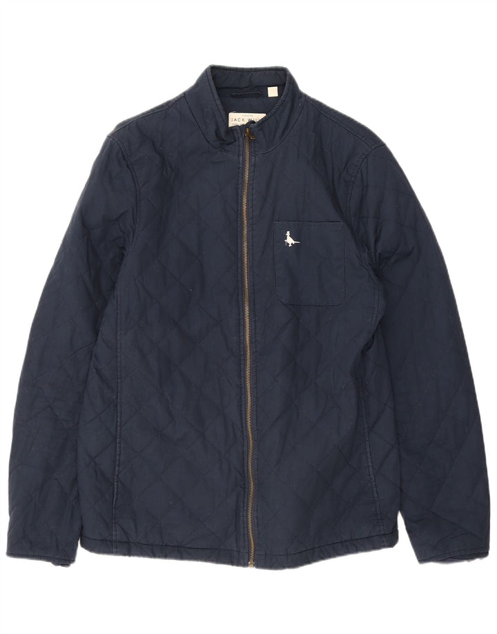 Jack Wills Ανδρικό καπιτονέ μπουφάν UK 38 Medium Navy Blue Cotton