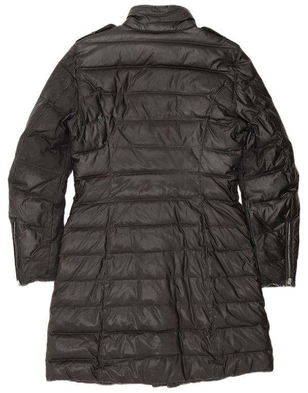 Belstaff Womens Padded Coat IT 44 Medium Black Polyester Classic