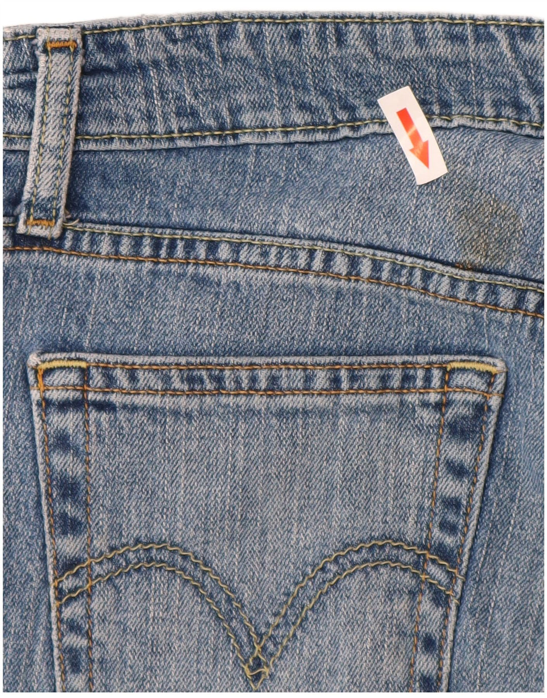 Γυναικείο τζιν Levi's 518 Super Low Bootcut W28 L32 Μπλε βαμβακερό