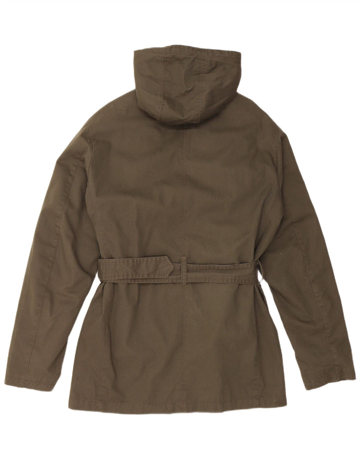 VINTAGE Ανδρικό μπουφάν Parka με κουκούλα UK 40 Μεγάλο Χακί Βαμβάκι