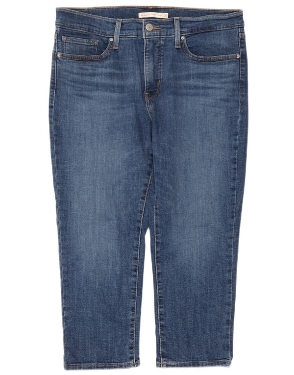 Levi's Womens 311 Shaping Skinny Capri Jeans W30 L21 Blue Cotton
