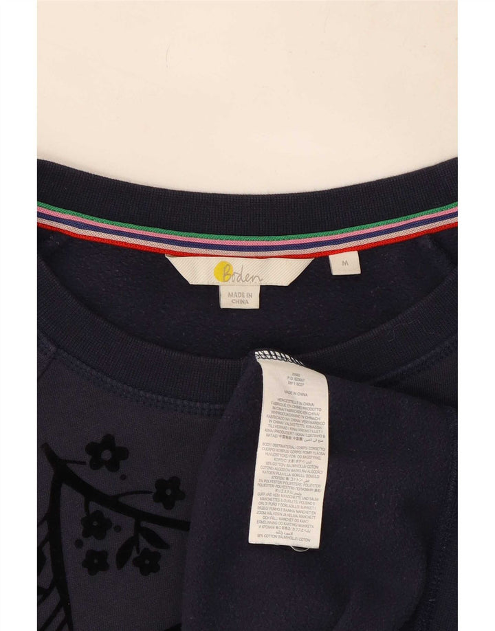 Γυναικείο φούτερ με αφηρημένο σχέδιο Boden Jumper UK 14 Medium Navy Blue