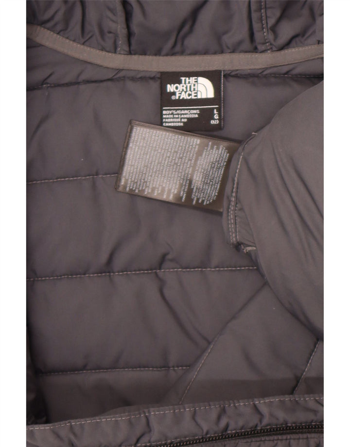 The North Face Boys Hooded Jacket 11-12 Years Larg Grey Polyester