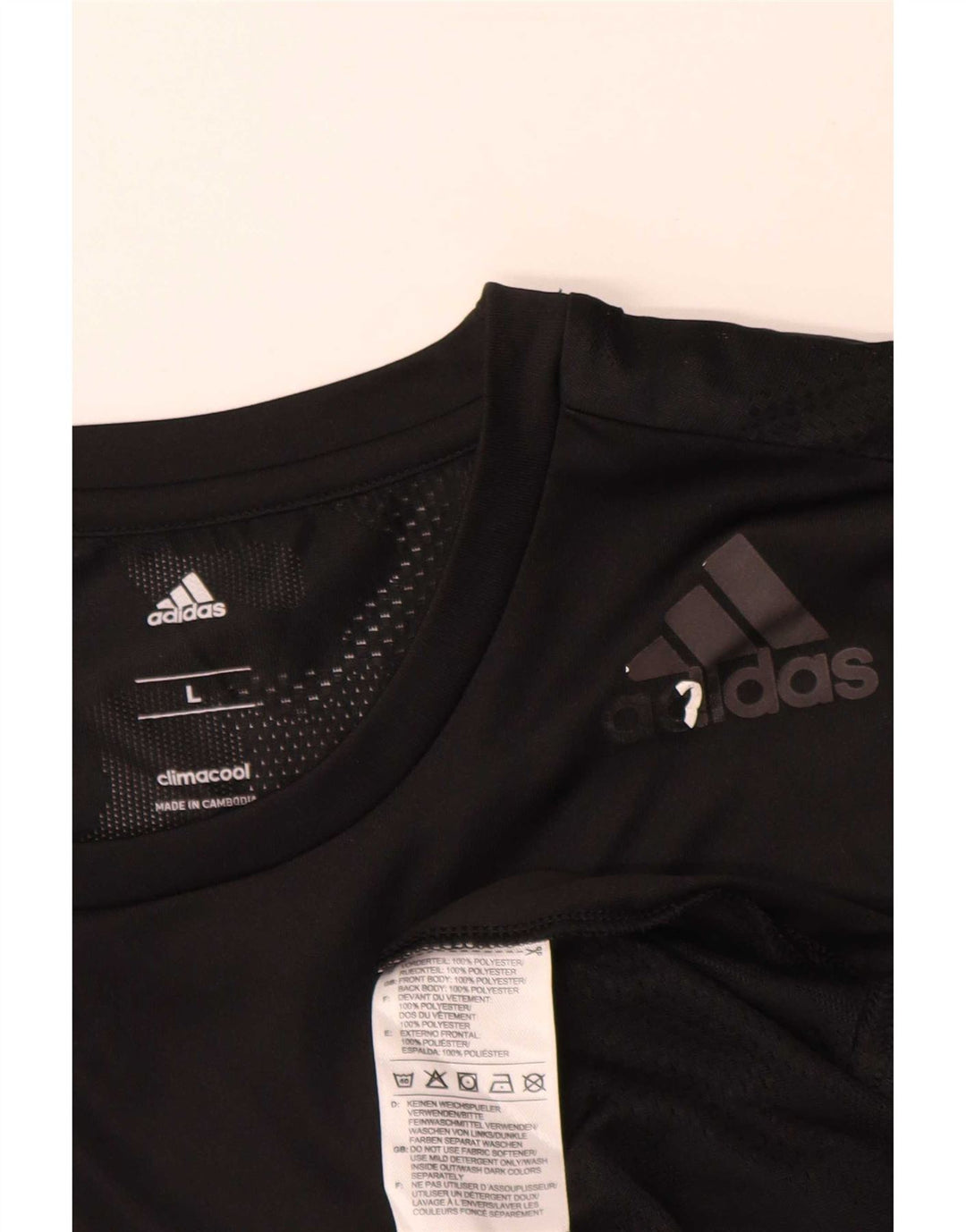 Ανδρικό T-Shirt Adidas Climacool Top Large Μαύρο Πολυεστέρας