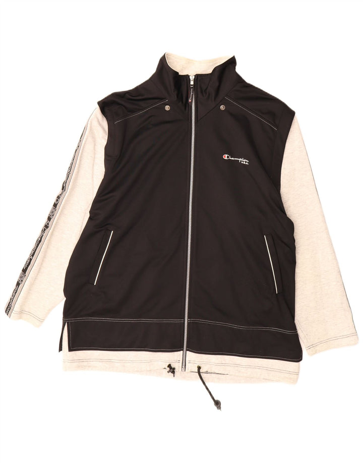 Ανδρική φόρμα Champion Graphic Top Jacket Large Black Colourblock