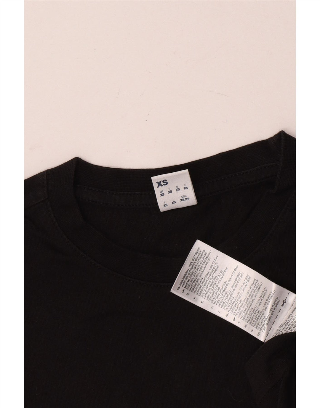 Ανδρικό T-Shirt Reebok Top XS Μαύρο βαμβακερό