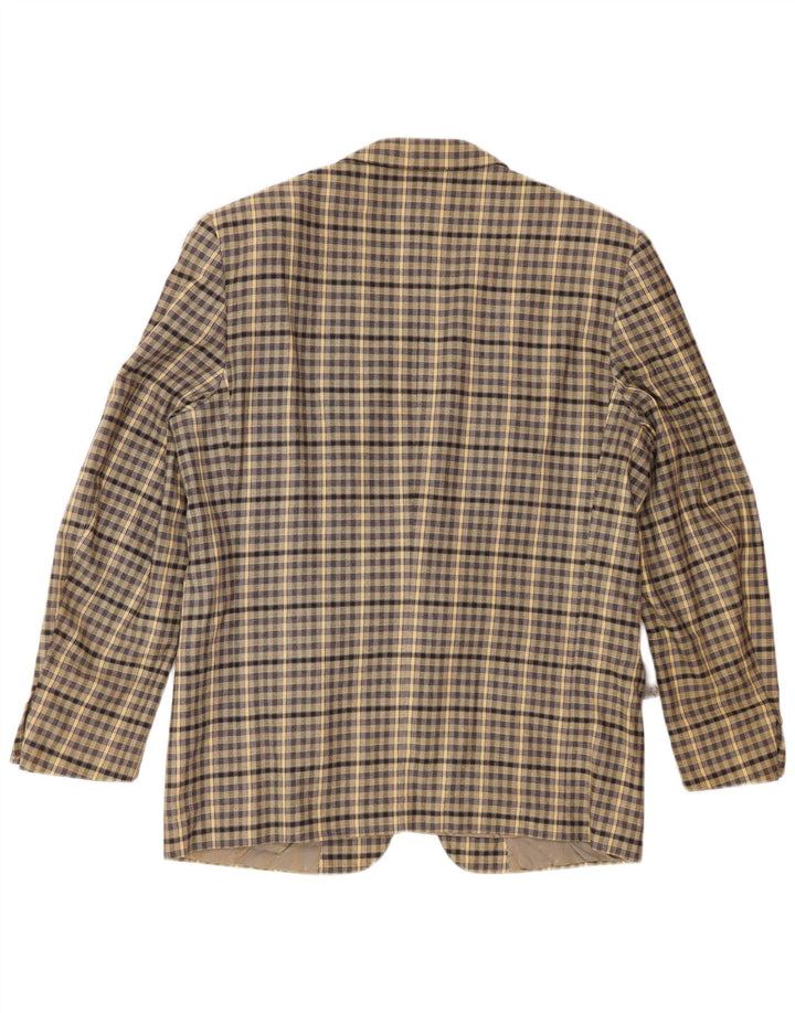 Roberta di Camerino Ανδρικό σακάκι με 2 κουμπιά σακάκι IT 52 XL Beige Gingham