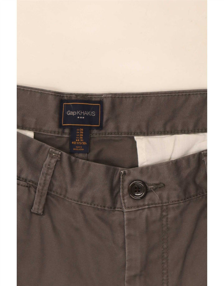 Gap Ανδρικό Σορτς Chino Χακί W36 Μεγάλο Γκρι Βαμβακερό