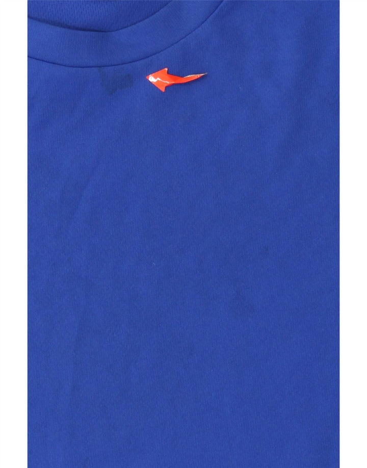 Ανδρικό T-Shirt Climalite Adidas Top Medium Blue Colourblock Πολυεστέρας