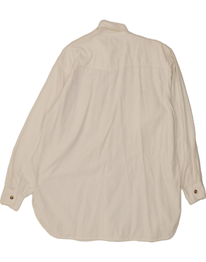 JOHN J. MURPHY Mens Shirt Medium White Cotton Vintage John J. Murphy and Second-Hand John J. Murphy from Messina Hembry 