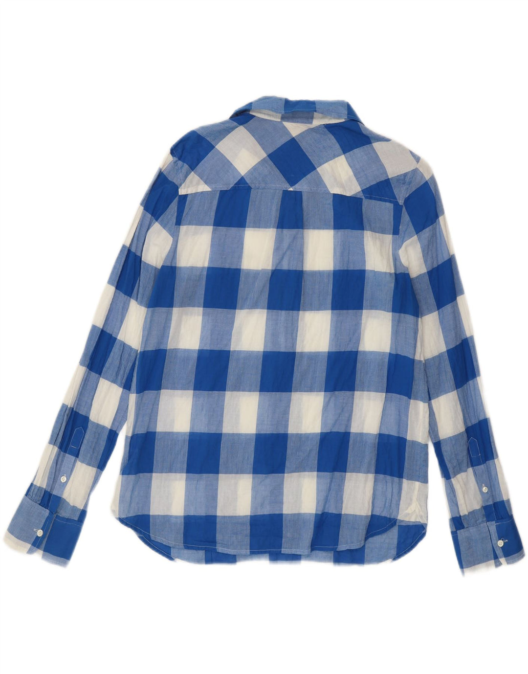 J. Crew Γυναικείο πουλόβερ Πουκάμισο US 10 Large Blue Gingham Cotton