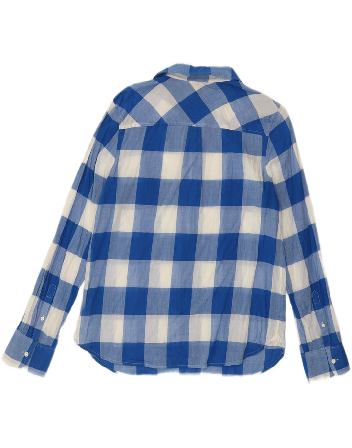 J. Crew Γυναικείο πουλόβερ Πουκάμισο US 10 Large Blue Gingham Cotton