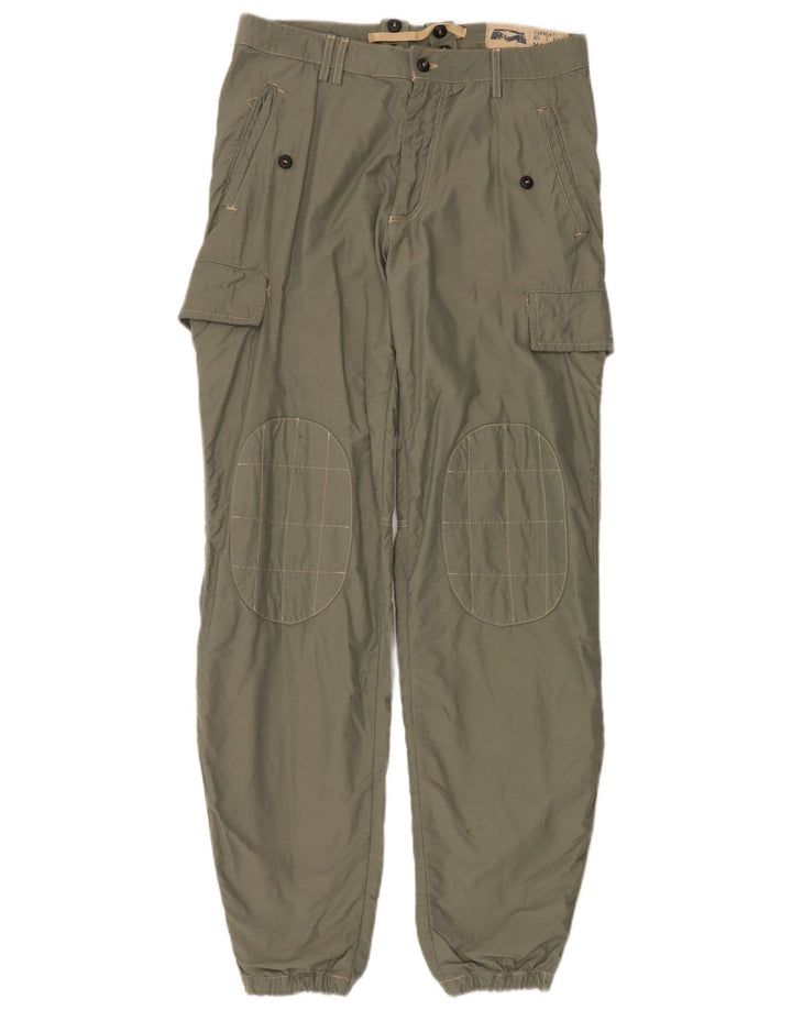 Mason's Mens Joggers Cargo Παντελόνι W32 L34 Πράσινο