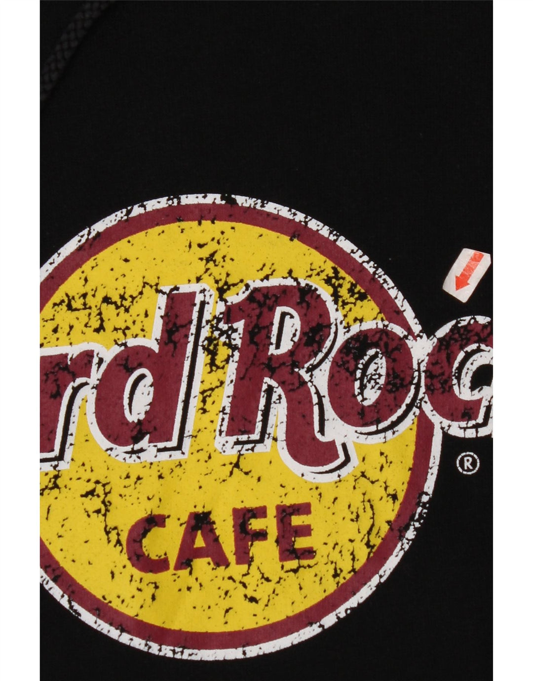 HARD ROCK CAFE Ανδρικά Vienna Graphic Hoodie Jumper μεγάλο μαύρο βαμβακερό