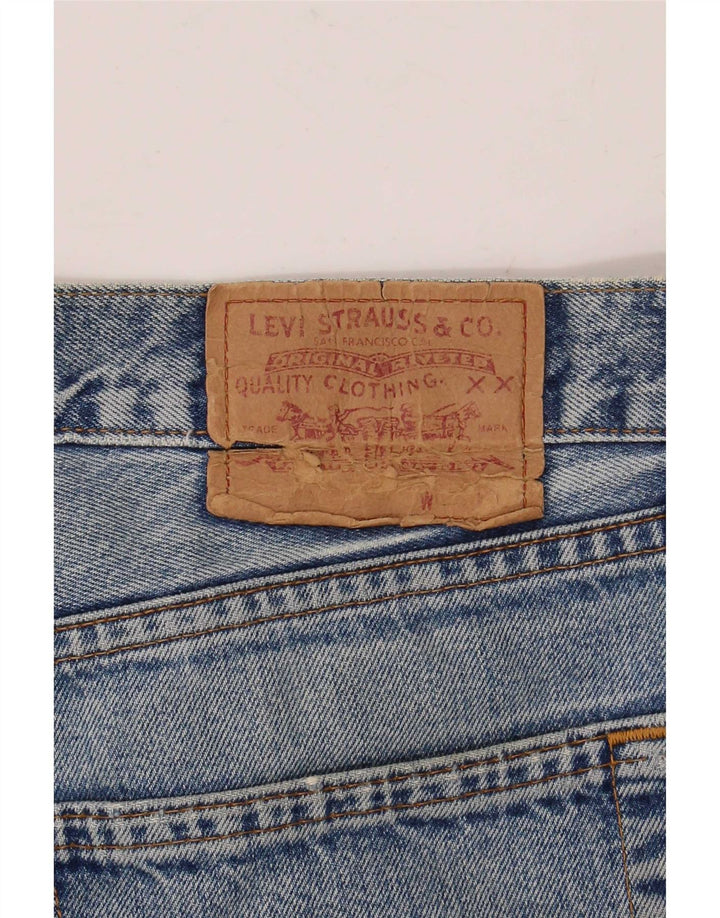 Ανδρικό τζιν Levi's Distressed Straight W36 L32 Μπλε βαμβακερό