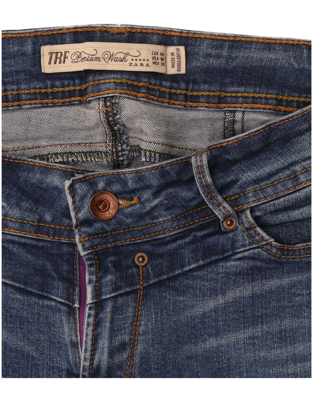 Zara Γυναικείο Trafaluc Slim Jeans EU 40 Medium W30 L30 Blue