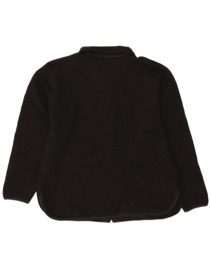 Γυναικεία αθλητική φόρμα Champion Top Jacket UK 16 Large Black Geometric Polyester