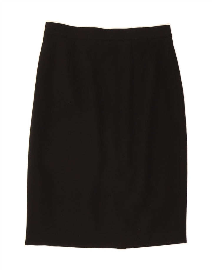 ESCADA Womens by Margaretha Ley Midi Skirt IT 42 Medium W30  Black Wool Vintage Escada and Second-Hand Escada from Messina Hembry 