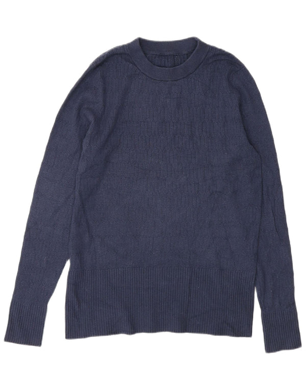 Marks & Spencer Γυναικείο πουλόβερ με λαιμόκοψη UK 14 Large Navy Blue