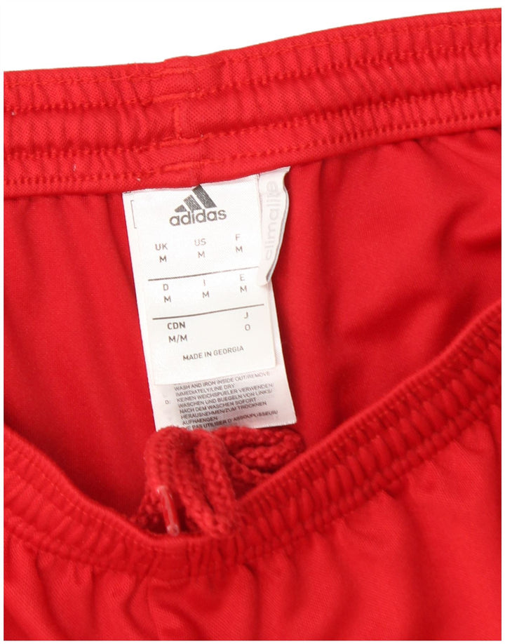 Ανδρικό σορτς Adidas Climalite με μεσαίο κόκκινο πολυεστέρα