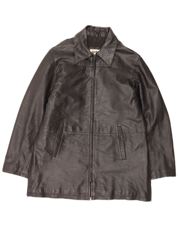 CONBIPEL Ανδρικό Δερμάτινο Μπουφάν IT 44 XS Μαύρο Δερμάτινο