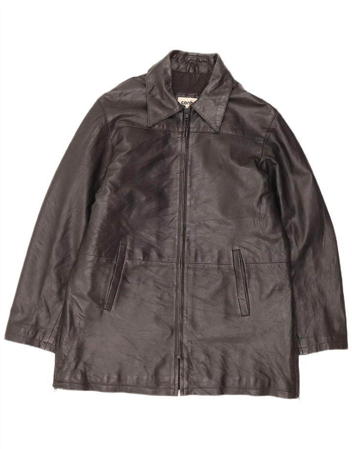 CONBIPEL Ανδρικό Δερμάτινο Μπουφάν IT 44 XS Μαύρο Δερμάτινο