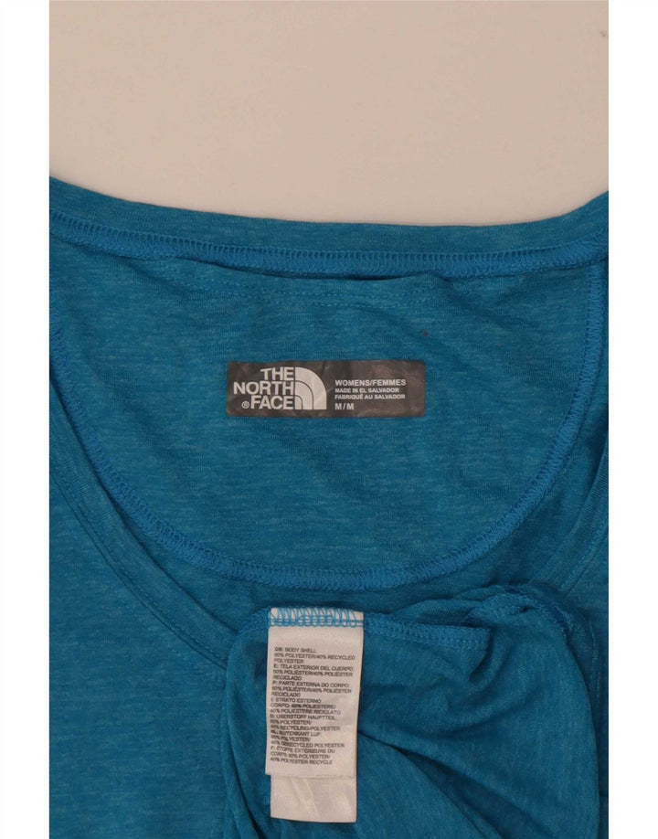 The North Face γυναικείο T-Shirt Top UK 12 Medium Blue Flecked Polyester