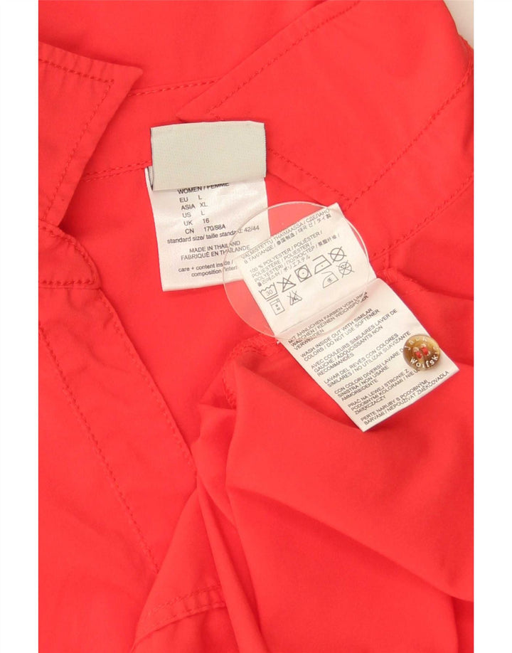 Γυναικείο αμάνικο φόρεμα Jack Wolfskin UK 16 μεγάλο κόκκινο πολυεστέρα
