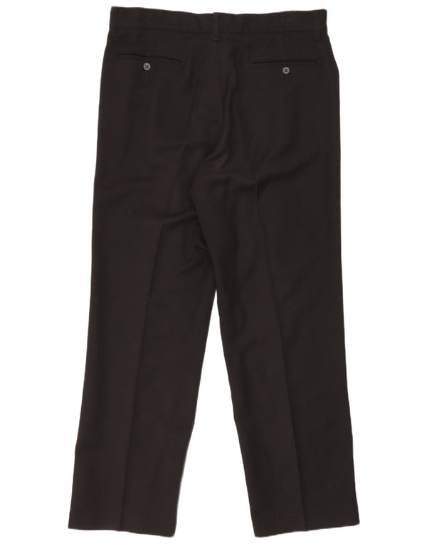 Armani Ανδρικό ίσιο Casual Παντελόνι IT 50 Large W35 L31 Μαύρο