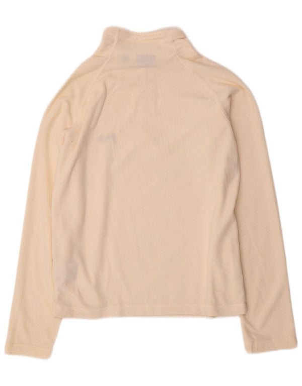 Fila γυναικείο φερμουάρ Fleece Jumper UK 10 Small Off White Polyester