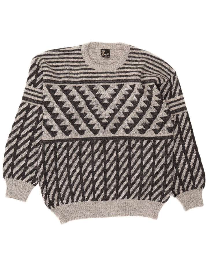 Ανδρικό πουλόβερ Mapier Crew Neck Jumper Μικρό Γκρι γεωμετρικό