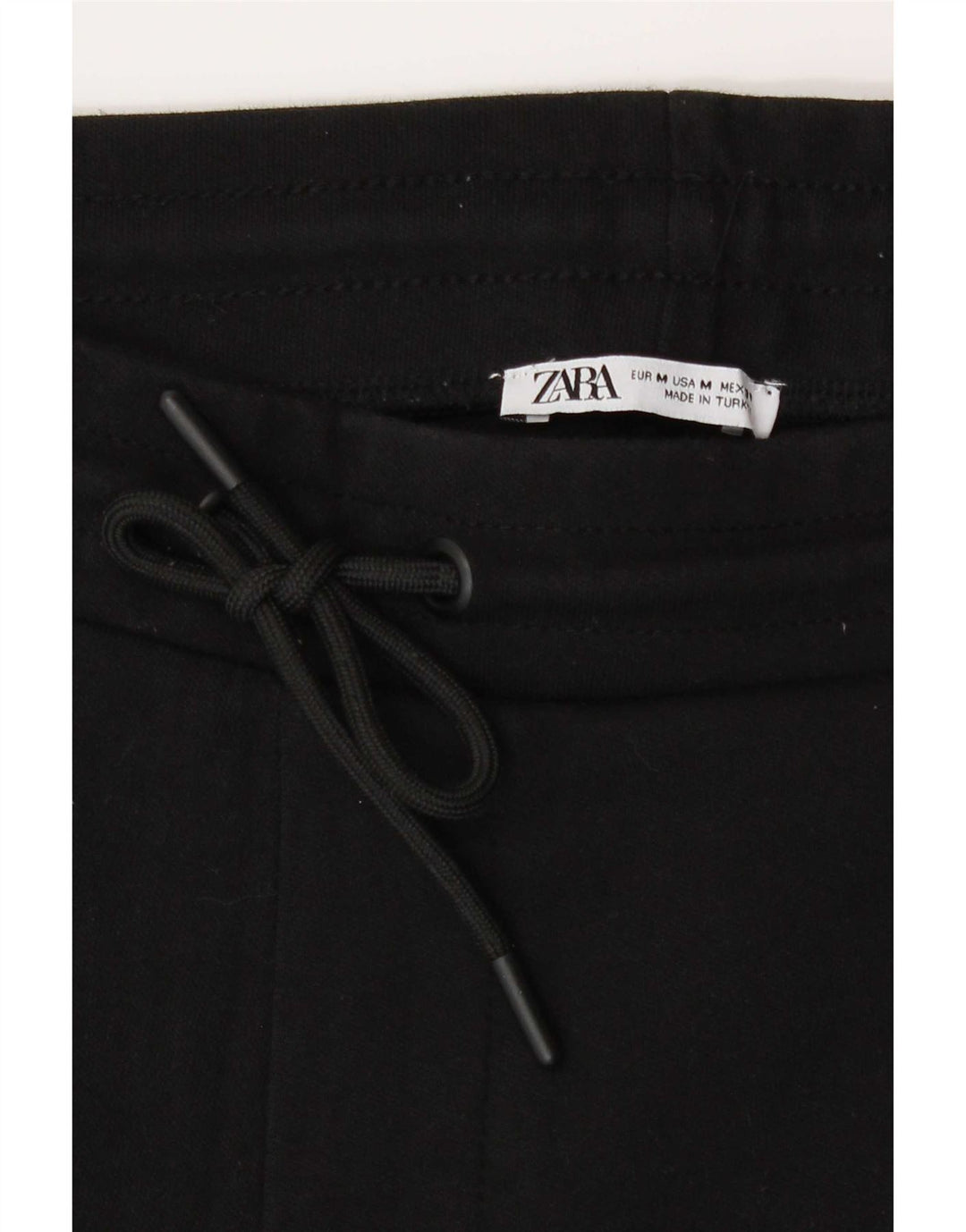 Ανδρικό αθλητικό σορτς Zara, μεσαίο μαύρο βαμβακερό