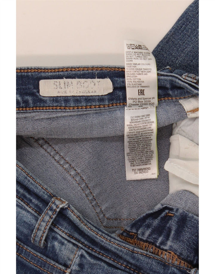 MARKS & SPENCER Γυναικεία τζιν μπότα με κανονική εφαρμογή UK 10 Small W30 L30 Blue
