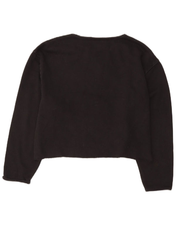 Γυναικεία φούτερ Fila Crop Graphic Jumper UK 16 Large Black