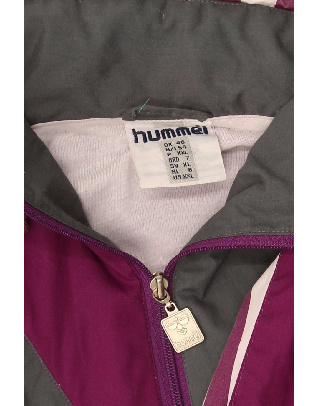 Ανδρικό πουλόβερ Hummel Graphic αθλητική φόρμα Top Jacket 2XL Purple Colourblock