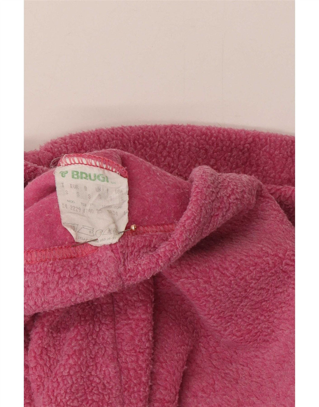 Brugi Ανδρικό γραφικό φερμουάρ με λαιμόκοψη Fleece Μικρό ροζ πολυεστέρας