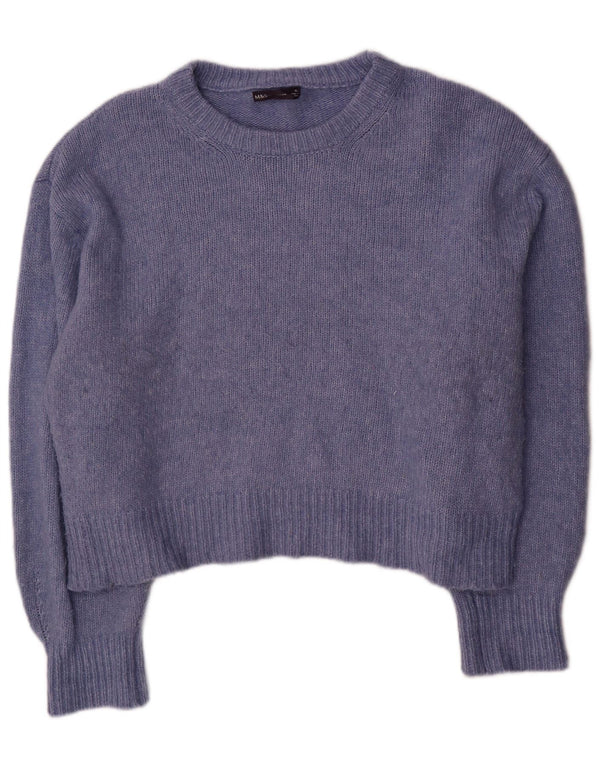 Marks & Spencer Γυναικείο Crop Boat Neck Jumper πουλόβερ UK 18 XL Μπλε