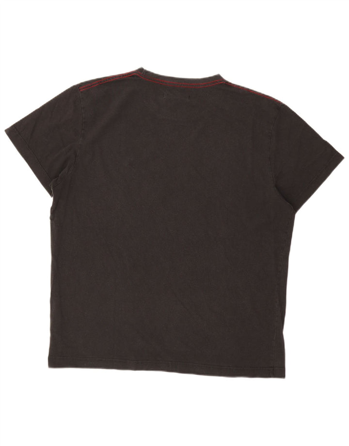 Ανδρικό T-Shirt GANT Top μεγάλο μαύρο βαμβακερό