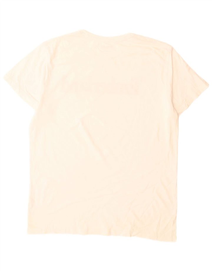 Ανδρικό γραφικό T-Shirt Timberland Top μεγάλο λευκό βαμβακερό